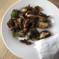 Fried Brussel Sprouts with Balsamic ⭐️⭐️⭐️⭐️⭐️ at 10th Street Diner in Indianapolis