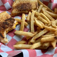 Kids Grilled Cheese with Fries  at 10th Street Diner in Indianapolis