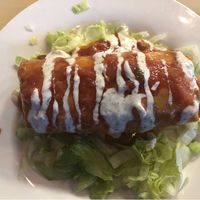 Chorizo chimi! at 10th Street Diner in Indianapolis