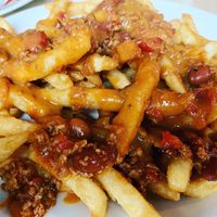 Chili cheese fries... at 10th Street Diner in Indianapolis