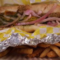 The submarine at 10th Street Diner in Indianapolis