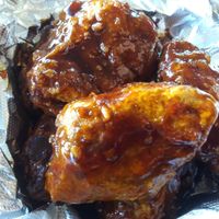 Bbq seitan wings at 10th Street Diner in Indianapolis