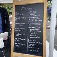 Auroras cafe menu  at Vegan CNY in Syracuse