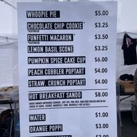 Fat cat bakery menu  at Vegan CNY in Syracuse