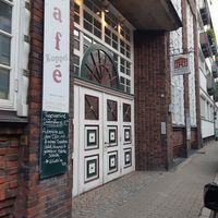 Main entrance in Koppel, 66 at Cafe Koppel in Hamburg