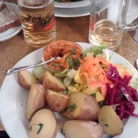 The potato/dhal salad at Cafe Koppel in Hamburg