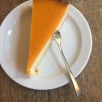 Lemony Cakey vegan dessert of some description  at Cafe Koppel in Hamburg