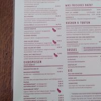 Menu breakfast at Cafe Koppel in Hamburg