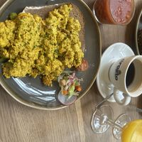 Scrambled tofu  at Cafe Koppel in Hamburg