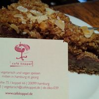 Rhabarberkuchen at Cafe Koppel in Hamburg