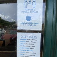 Hours & signage  at Midnight Bear Breads in Hanapepe