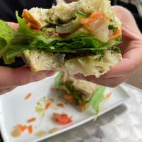 Veggie sandwich, no cheese   at Midnight Bear Breads in Hanapepe