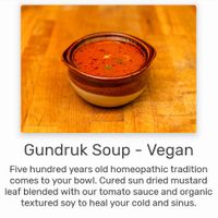 Gundruk soup is really amazing at Mitho in Winchester