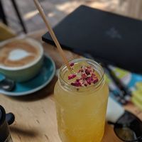 Kombucha on tap (various flavours) at Flock Espresso and Eats in Mullumbimby