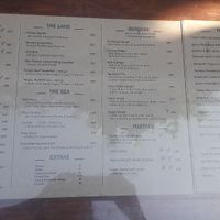 The meny at The Box in Koh Lipe