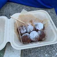 chocolate truffle mochi ball!  at Alimama Tea in New York City