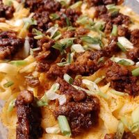 Salted 'egg' longganisa pasta at The Real Happy Cow in Metro Manila