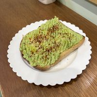 Avocado toast  at Tokyo Juice in Tokyo