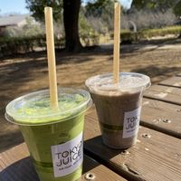 ‘The Hulk’ smoothie and ‘Majik Butter’ smoothie'  at Tokyo Juice in Tokyo