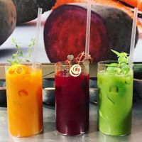 Our balance, power and detoxify to-stay 🥕🍎🥒 at Slowjuice in Copenhagen