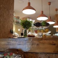 The interiour and food! at Urbano Specialty Coffee in Madrid