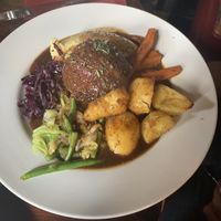 Sunday lunch nut roast with all the trimmings  at The Carriage in Newcastle Upon Tyne