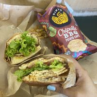  Deli sandwich and siete chips  at Jimbo's Naturally in Escondido
