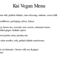 Menu August 2021. at Kota Kai in Porthleven