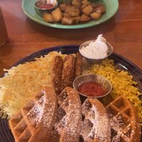 Waffle deluxe  at The Grain Cafe in Redondo Beach