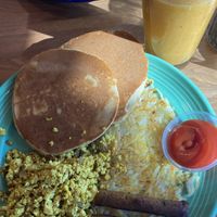“The Grain” & a mango smoothie  at The Grain Cafe in Redondo Beach