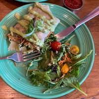 Savory pollo crepe with side salad  at The Grain Cafe in Redondo Beach