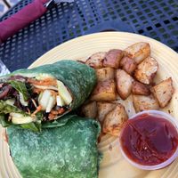 Veggie garden wrap   at The Grain Cafe in Redondo Beach