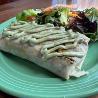 Crepe filled with tofu scramble  at The Grain Cafe in Redondo Beach