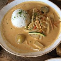 Panang curry at Sudur in Vik