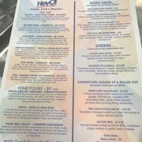 Awesome vegan Menu !  at HeyO Eats in Mountain View