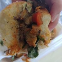 $13.00 Roasted Fall Sandwich: Nice sauces, bread was really fresh, but not my favorite at HeyO Eats in Mountain View