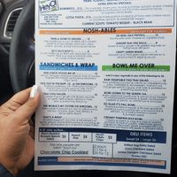 Menu 12/29/19 at HeyO Eats in Mountain View