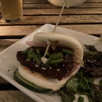 Seitan bao buns  at Blacksmith in Berlin