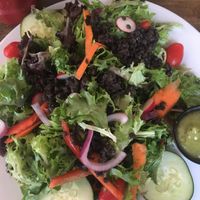 Black lentil salad (minus the cheese) at Blacksmith in Berlin