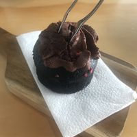 Chocolate mud cake at Barley in Palmerston North