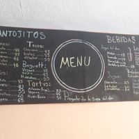 Options at El Eden on August 8th, 2019 (the price for tacos is for an order of 5 tacos) at El Eden in San Cristobal De Las Casas
