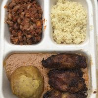 Take away in compostable “plastic”   at Teranga in New York City