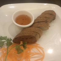Sausage mushroom something something appetizer  at Thai Basil in Piscataway