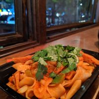 Stir fry veggies with seitan at The Handpulled Noodle in New York City