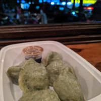 Vegan dumplings at The Handpulled Noodle in New York City