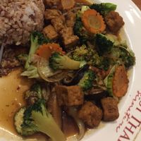 broccoli in brown sauce stir fry  at Best Thai Addison in Addison