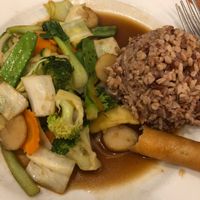 Thai Combination Vegetable with brown rice  at Best Thai Addison in Addison