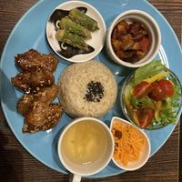 Delicious food   at Neu Cat Cafe in Osaka