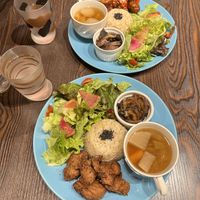 Food!  at Neu Cat Cafe in Osaka