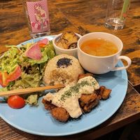 Great food!  at Neu Cat Cafe in Osaka